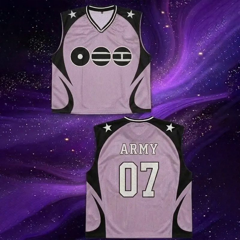 Personalized K-Pop Basketball Tank Top Jersey Concert Basketball Tank Top World Jersey Tour For Army