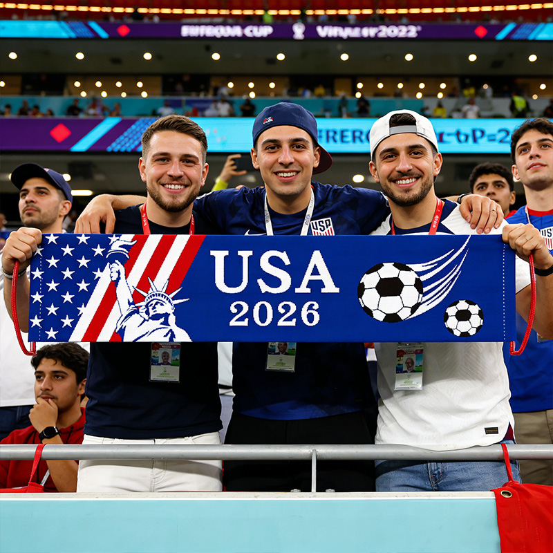 2026 Soccer Match National Flag 4 Pack Banners Handheld National Flag Banners for Soccer Fans