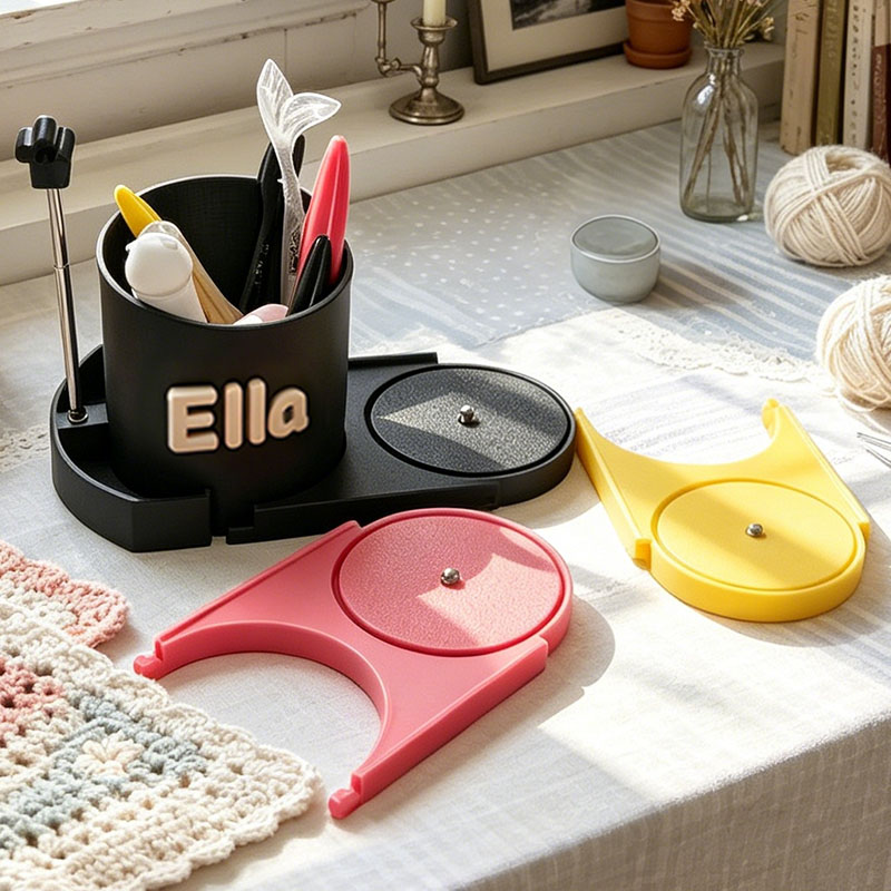 Personalized Crochet Tool Storage Box Crochet Tool Storage Rack Yarn Ball Holder Which Feeds by Revolving the Wool for Knitting and Crocheting