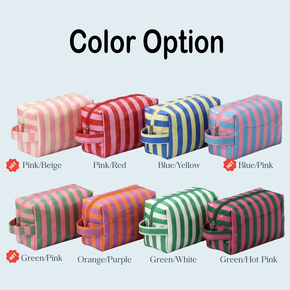 Personalised Waterproof Makeup Bag Name Travel Toiletry Bag Summer Vacation Cosmetic Bag Birthday Gift Gift for Her