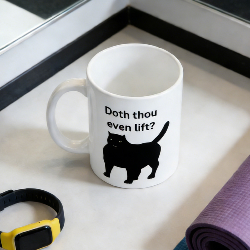 Personalized Funny Cat Gym Mug Gym Motivation Do You Even Lift Bro Gift Fitness Enthusiast Gift for Gym Lover