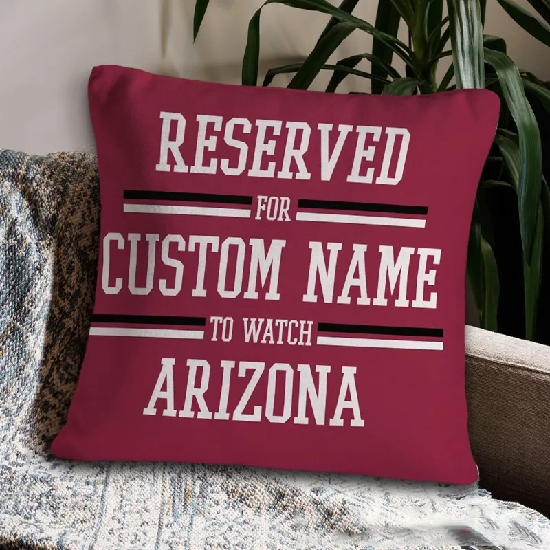 Personalized Sport Throw Pillow with Custom Team Name and Player Name for Fans