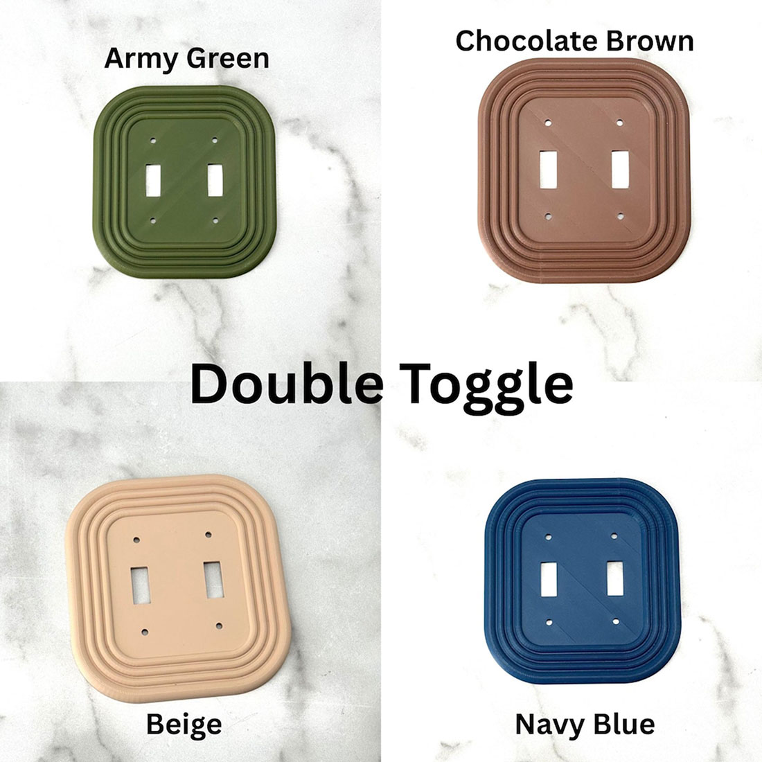 Mid-Century Modern Oval Light Switch Cover Available in Multiple Configurations Stylish & Functional Wall Plate
