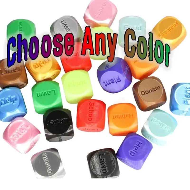 Personalized 3D Printed Exersize Workout Dice Set of 2 Unique Large 1.4" dice Excersize and Quantity Gift for Friends Gym Rat Gym Lovers