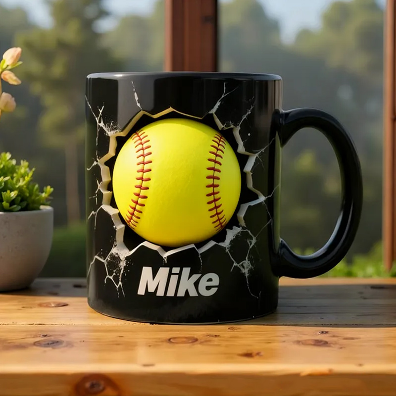 Personalized Soccer Basketball Volleyball and Golf Ball Mug with Custom Name Perfect Gift for Sports Fans and Players