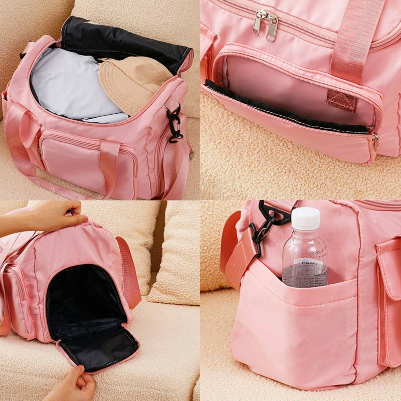 Personalized Ball Sports Name Number Large Travel Bag with Multiple Compartments and Shoulder Straps Birthday Back to School Gift for Sport Lover