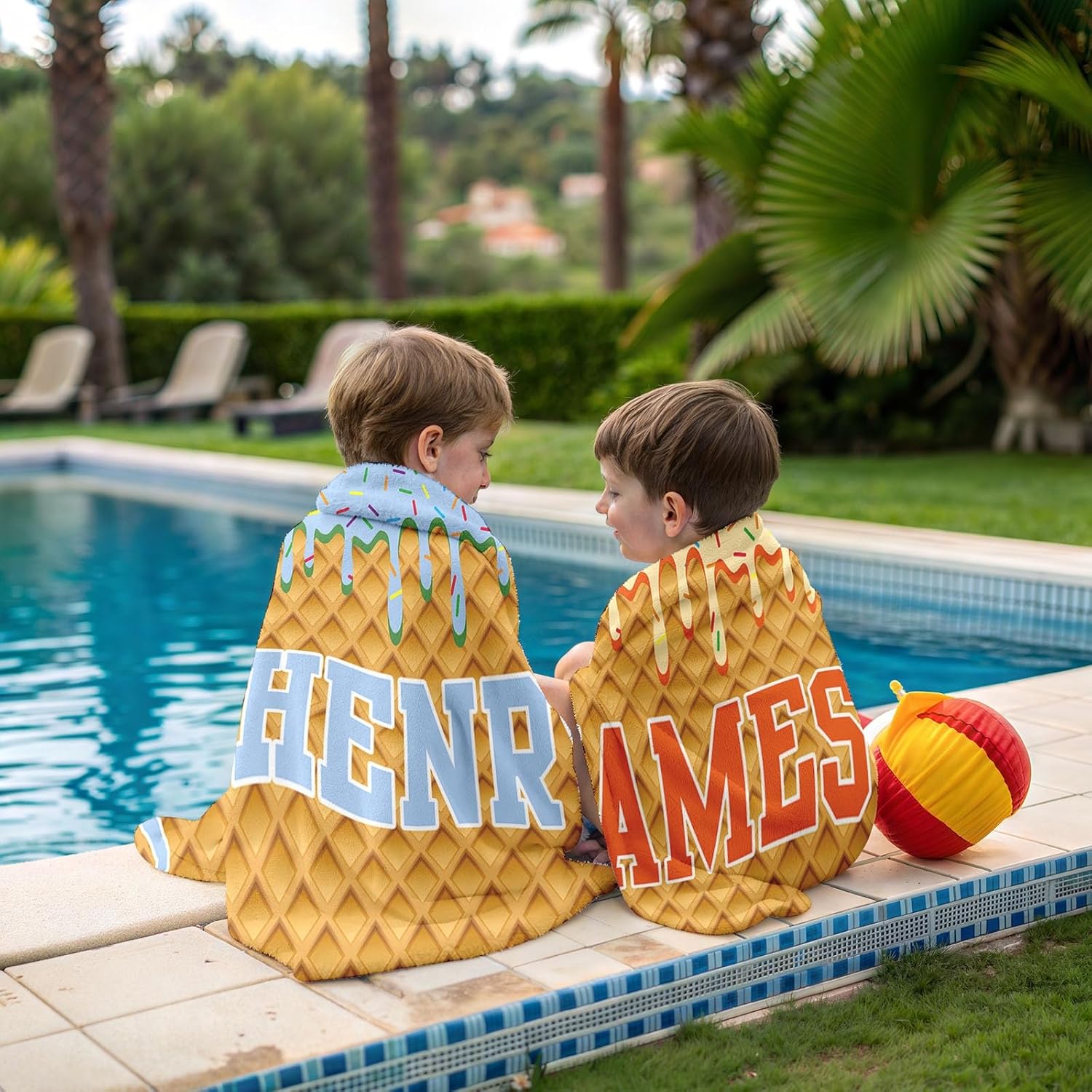 Personalized Ice Cream Drip Baseball Beach Towel For Boys Drip Beach Towel Pool Towel Team Gift Youth Baseball Gift