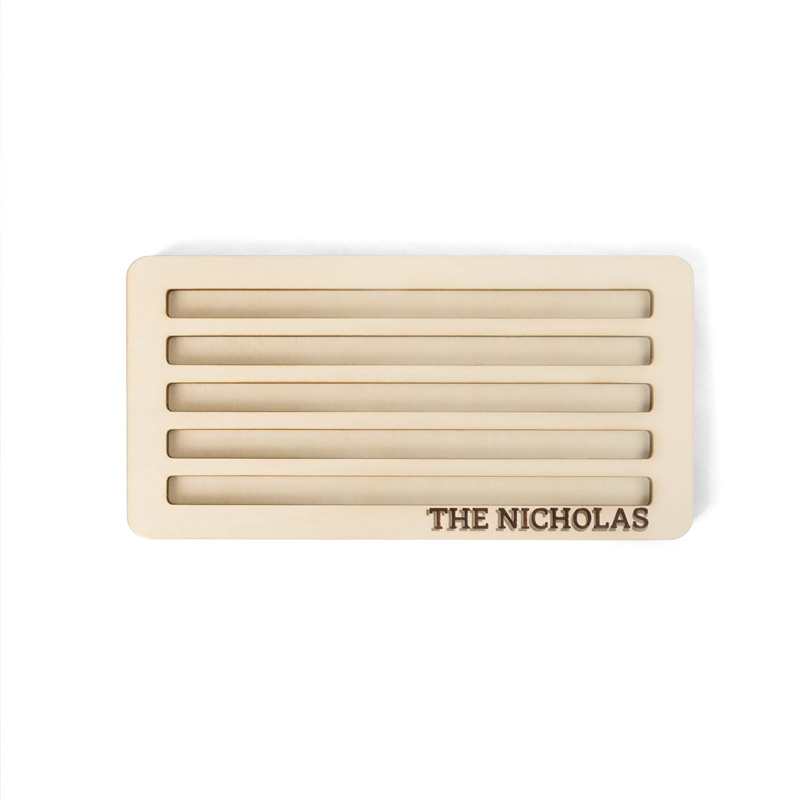 Personalized Wooden Mexican Train Domino Hub & Holder Engraved Basswood Set 11 or 15 Holder Gift for Family
