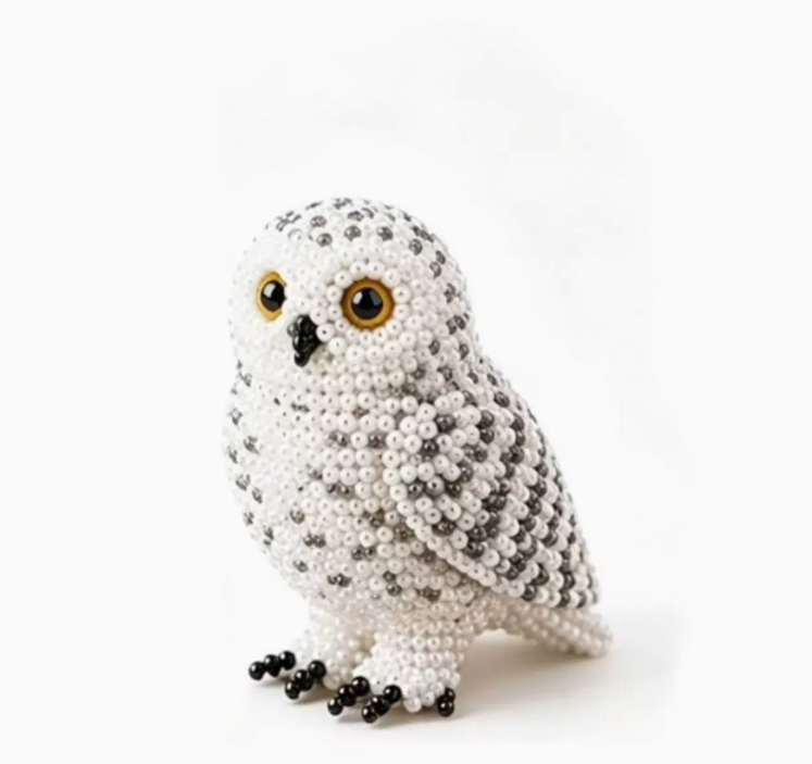 Personalized DIY Bead Bird Handmade Beading Kit Cute Animal Ornament Craft Gift For Adults Bird Lover Home Decor