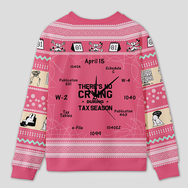 Personalized Tax Countdown Humor Ugly Sweater Office Holiday Party Gift for Accounting Pros