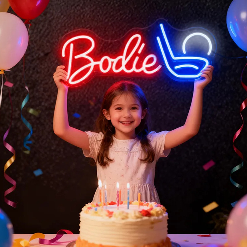 Personalized Golf Neon Sign with Custom Name for Golf Enthusiasts