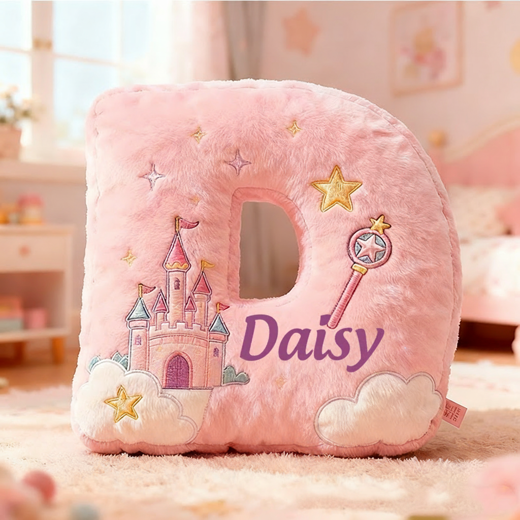 Personalized Colorful 26 Letters Graphic 3D Print Cute Christmas Gift Pillow Cut Magic Beautiful Letter Custom Pillow christmas Gift for Kids