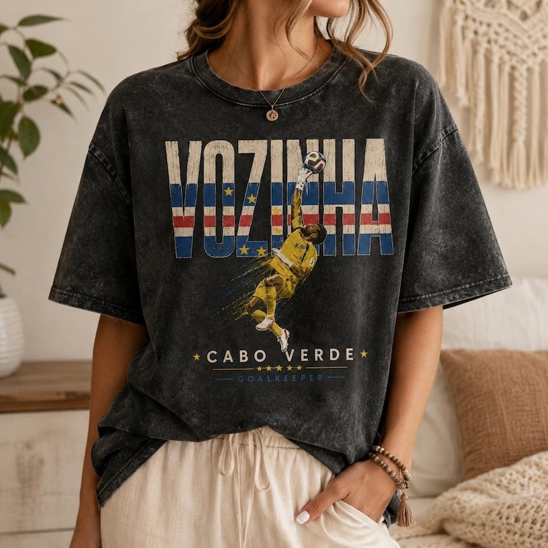 Personalized Washed T-Shirt Football Goalkeeper For Sport Fans