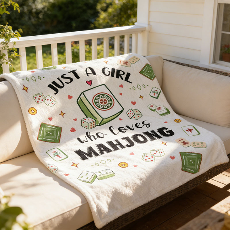 Mahjong Gifts for Women Mahjong Blanket Unique Mahjong Themed Gifts Ideas Mah Jongg Accessories Throw