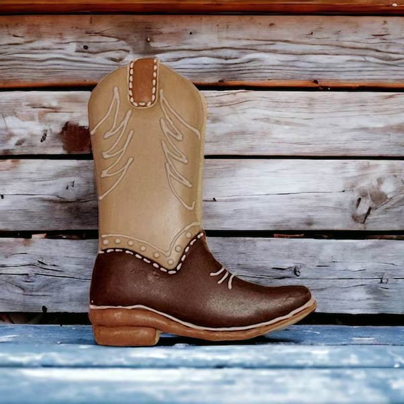 Personalized Cowgirl Cowboy Western Bootie Cookie Cutter Gift For Horse Lover Barn Owner Cutter 3D Printed Baking Supplies Fondant Tool Craft Stamp for Equestrian Lover