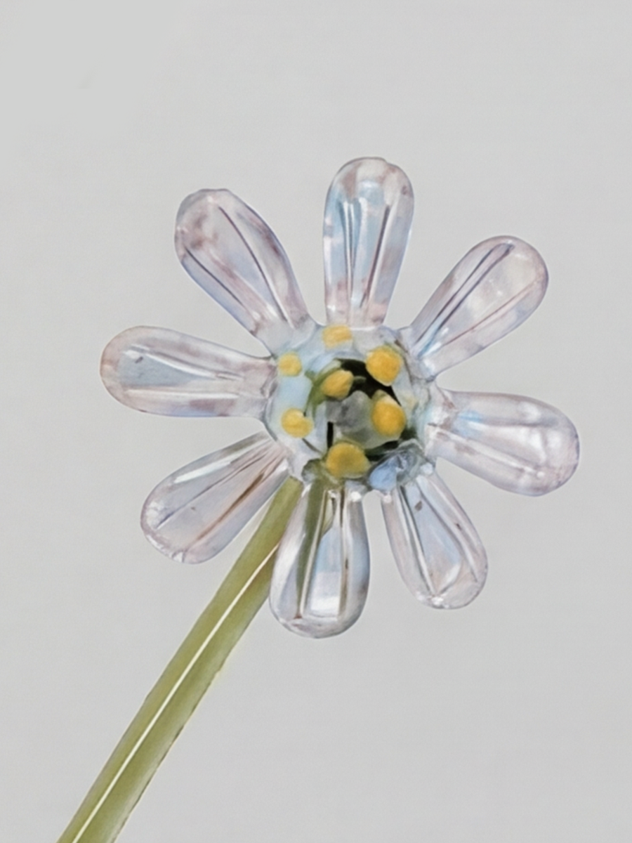 Personalized Glass Birth Month Flower Birth Flower Gift Hand Blown Spring Flower Glass Flower Bouquet Valentine's Day Gift For Her Home Decor-1