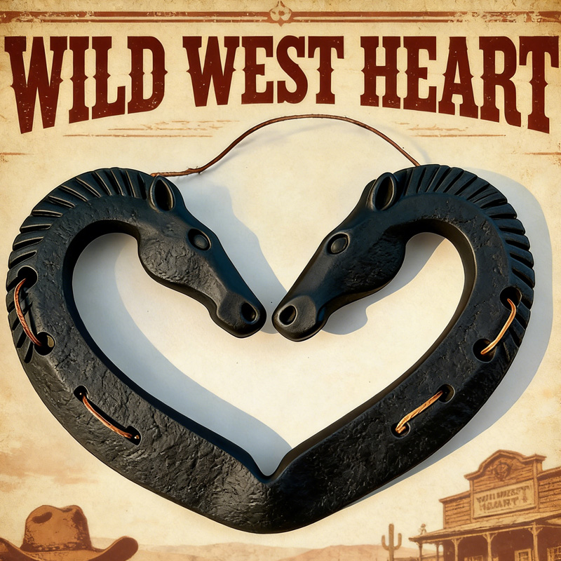 Personalized 3D Print Housewarming Gift Lucky Horseshoe Heart Door Anniversary Good Luck Charm New Home Gift Wall Decor for Equestrain Lovers