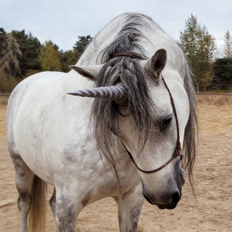 3D Print Equine Unicorn Horns Gift for Equestrain Lovers