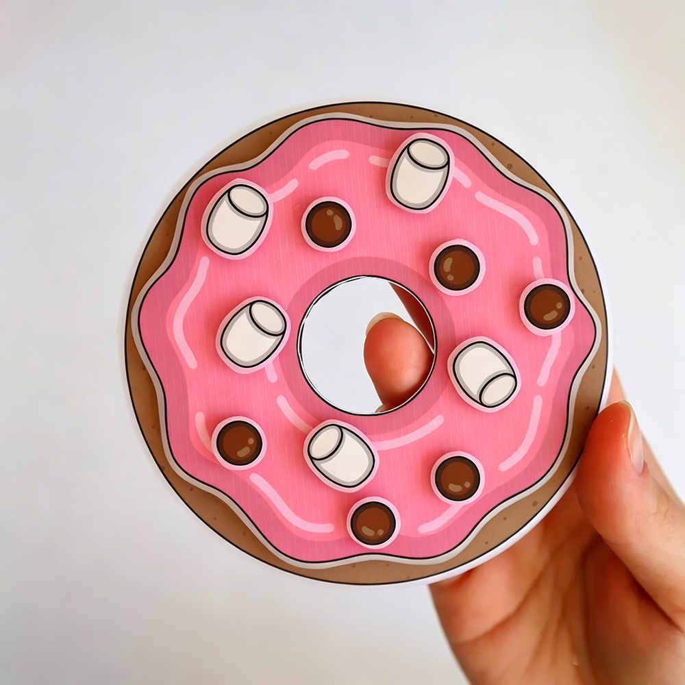 Donut Shop Paper Play Set Pretend Play for Kids Creative Paper Doll Craft Activity Reusable Donut Shop Toy for Imaginative Play and Learning Gift 
