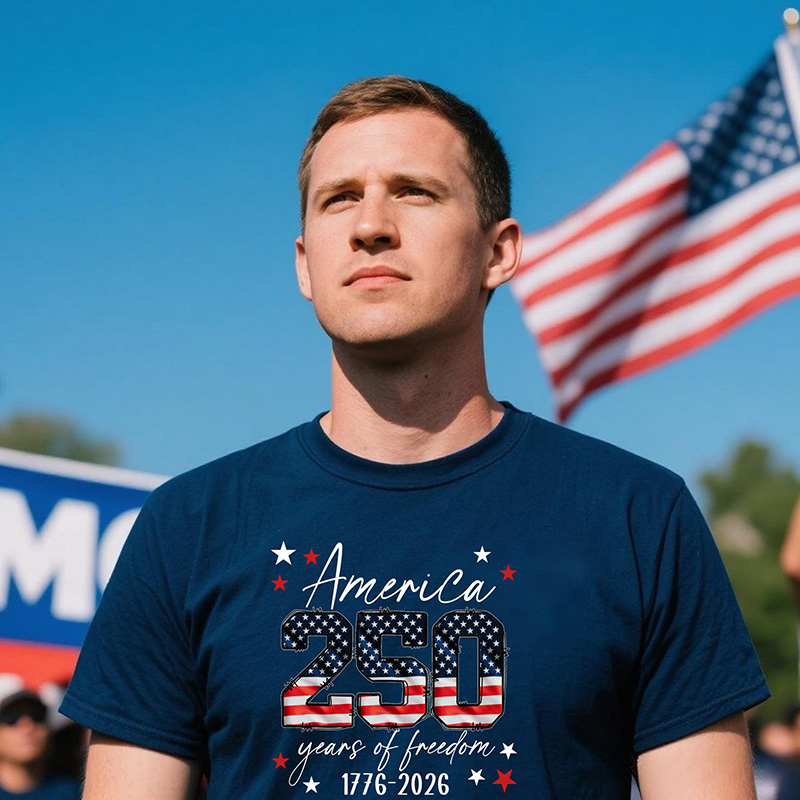 Personalized USA 250th Anniversary Family Shirt 4th July Tee USA 250th Anniversary Independence Day Shirts 4th July 250th Year Shirts 4th July Family Shirts