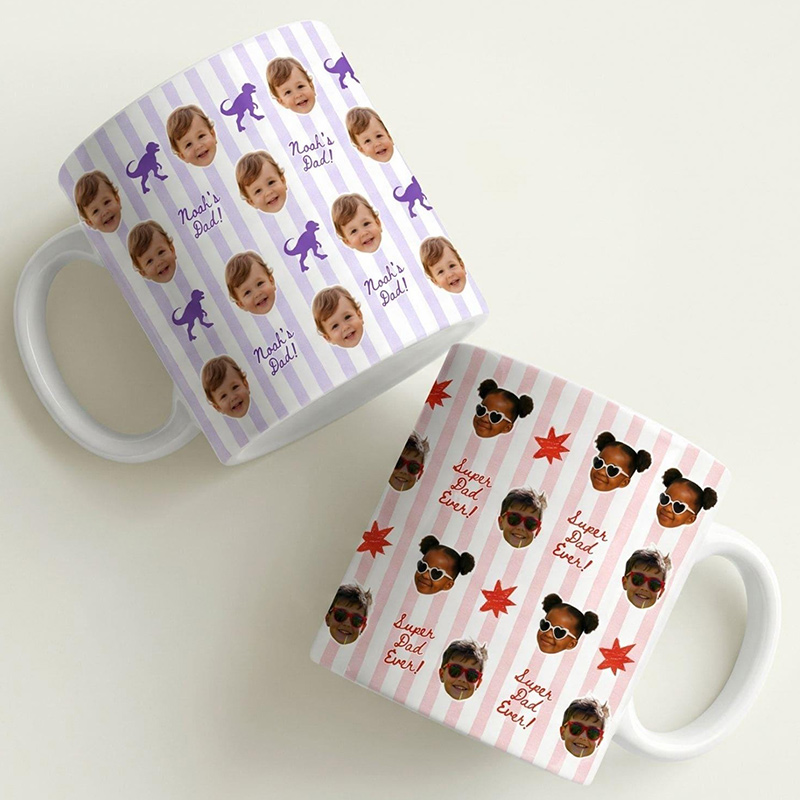 Personalized Photo Mug for Grandpa Papa Baby Face Coffee Cup Custom Baby Mug Gift for Daddy Grandpa Fathers Day Gift Pops Dada gift