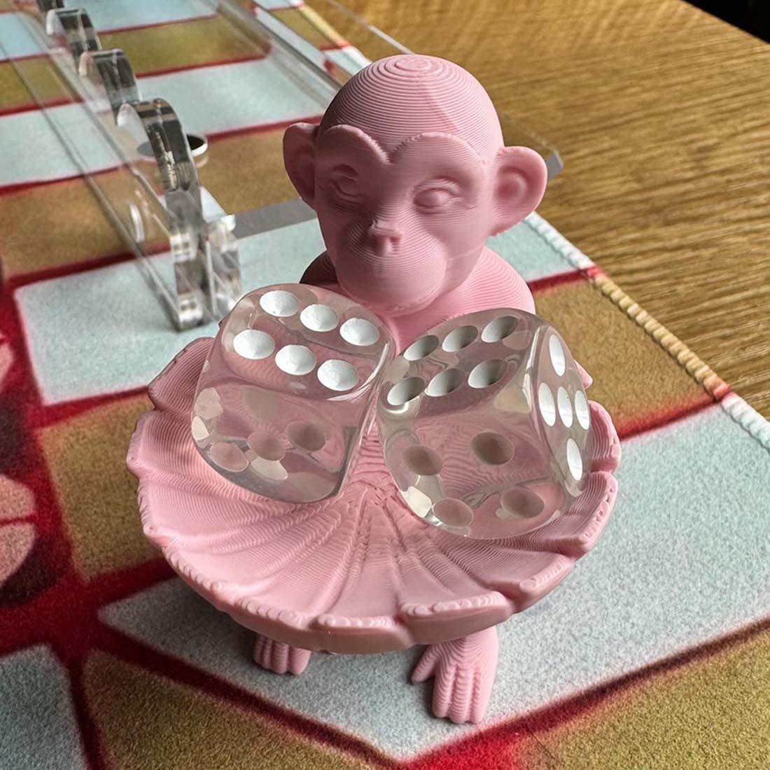 3D Printed Mahjong Trinket Dish Game Night Dice Tray Accessory