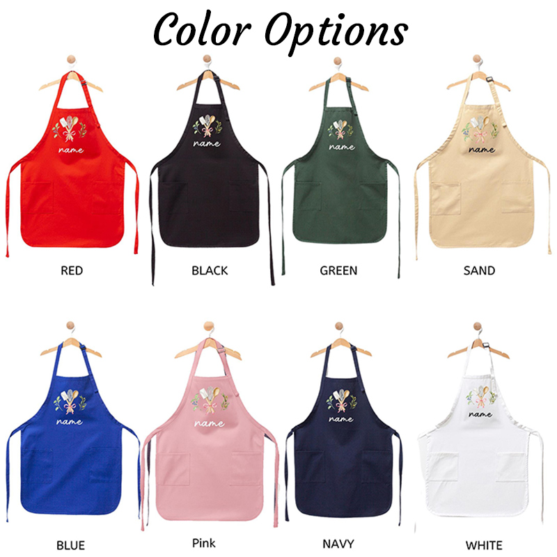 Personalized Mom & Kids Apron Custom Matching Aprons with Pockets Matching Apron Set Mommy and Me Gift 