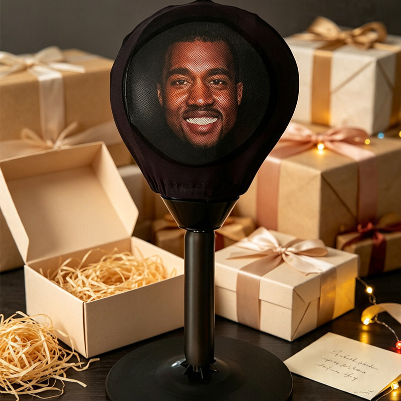Personalized His Face Photo Punching Bag Upload Any Photo or Face Funny Personalized Gift, Ships Fast Wife Gift from Husband Gift for Her
