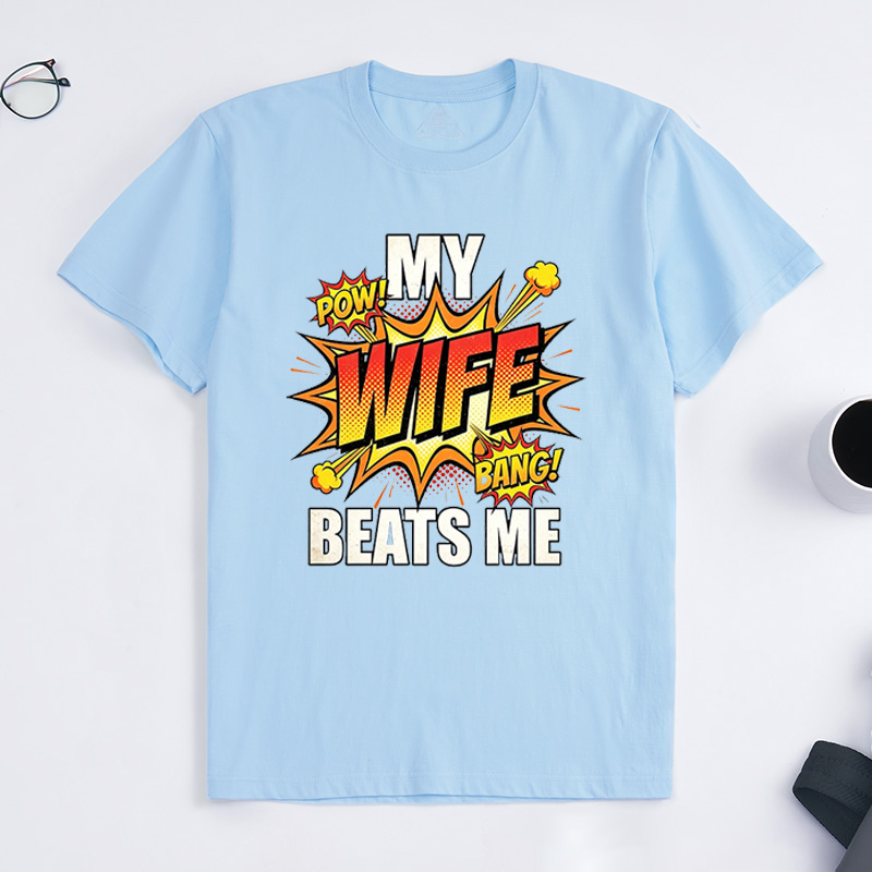 Personalized My Wife Beats Me Shirt Vintage Husband And Wife Shirts Husband Shirt For Men Funny Husband Gift