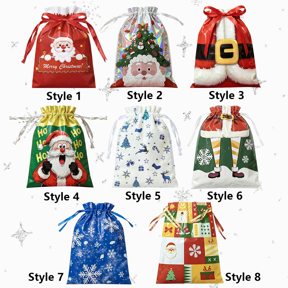 Personalized Santa Suit Gift Sack Large Christmas Present Bag Detail Festive Holiday Storage
