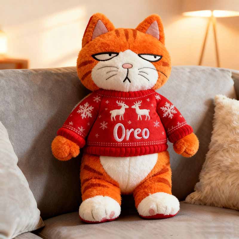 Personalized Cat Lover Letter Pillow with Custom Name Graphic 3D Print