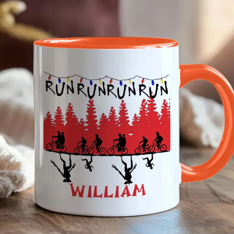 Personalized Christmas Things Cyclist Coffee Mug Funny Bicycle Gift Lover Mug Cyclist Gift Mountain Biker Gift Cycling Gift Bike Gift Bicyclist Mug Colour Options Available