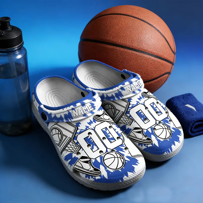 Personalized Basketball Crocs with Custom Name and Number for a Standout Look