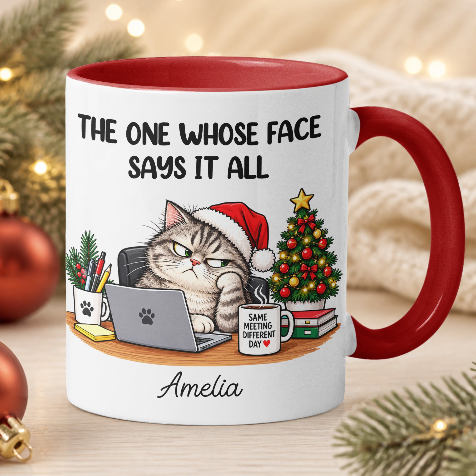 Personalized Workplace Identity Gift For Coworker, Colleagues, Secret Santa Gift - Personalized Mug