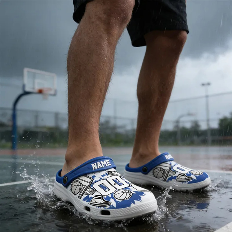Personalized Basketball Crocs with Custom Name and Number for a Standout Look