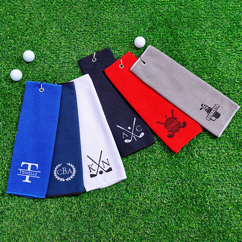 Personalized Golf Towel with Custom Name and Unique Custom Designs