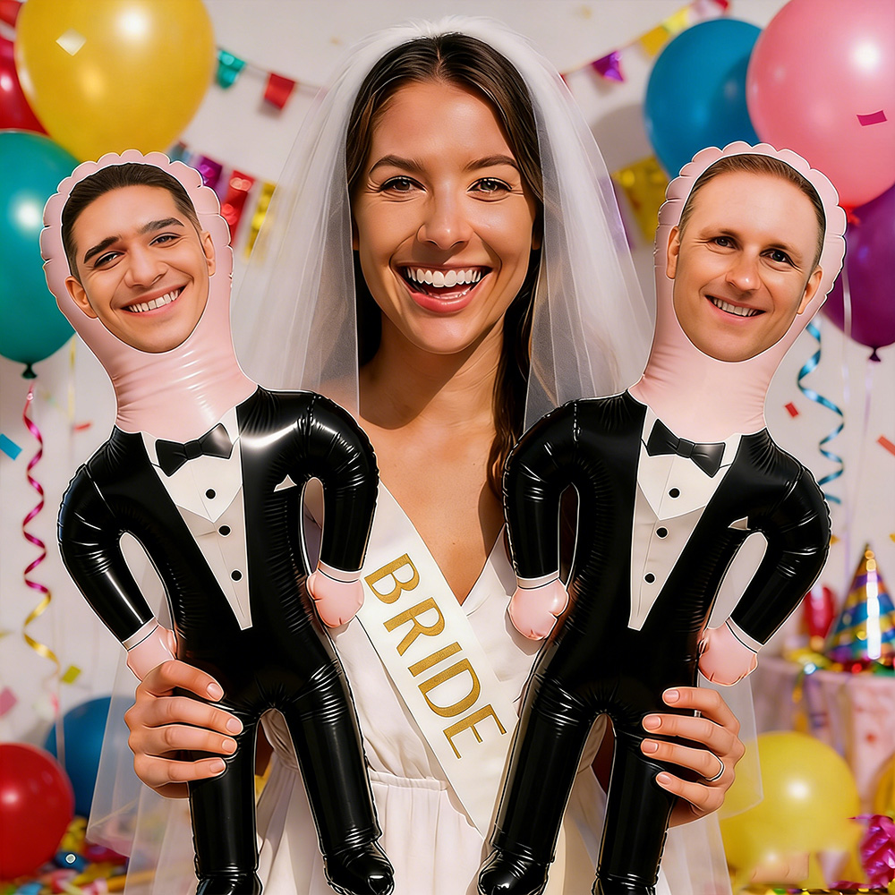 Personalized Face Photo Bachelorette Blow Up Doll Party Favor Blow Up Doll Bachelor Trip Decor Blow Up Husband Groom Blow Up Doll Inflatable Hen Party