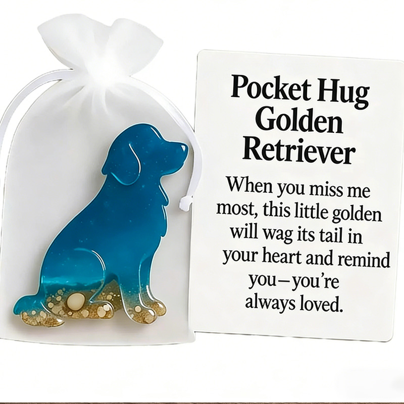 Ocean-themed Dachshund Ornament Pocket Hug Gift Long-Distance Relationship Gift Highland Cow Owl Dolphin Ornament