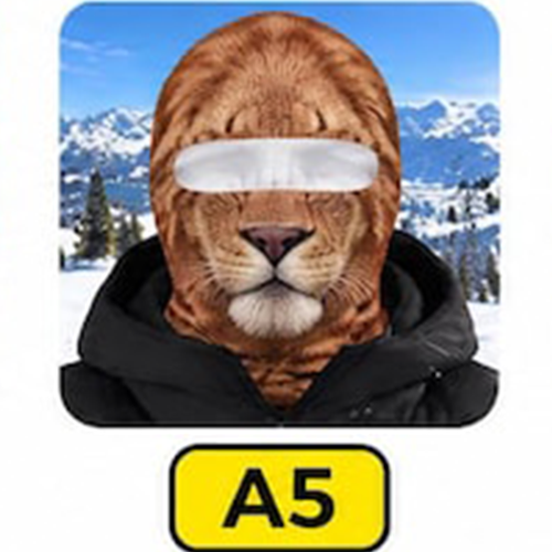 Funny Face Pets Ski Mask, Personalized Ski Balaclava Mask, Novelty Face Mask for Snowboarding, Gift for Ski Lovers