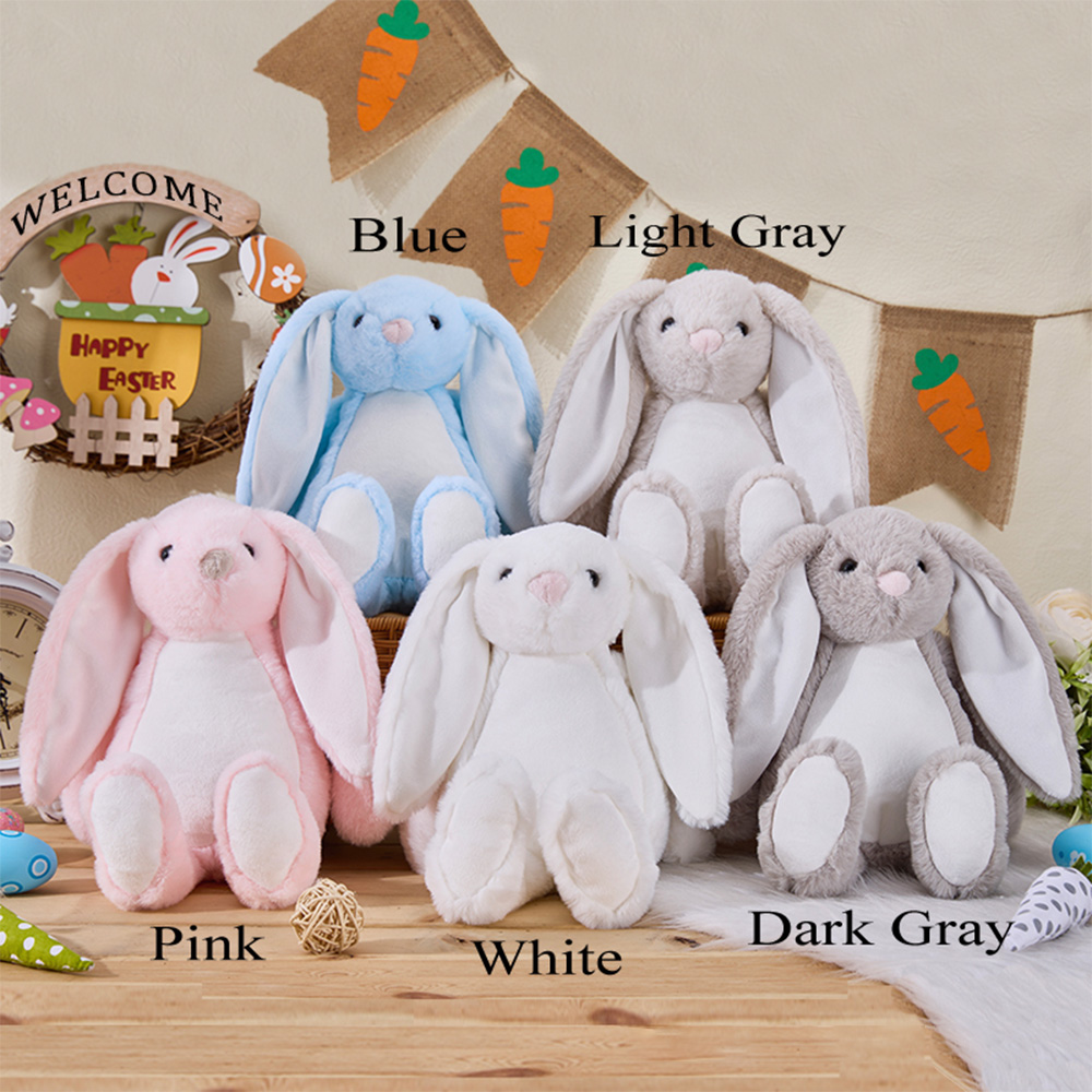 Personalized Bunny Stuffed Animal with Name – Custom Plush Rabbit with Quote, Keepsake Gift for Baby, Birthday or Christening