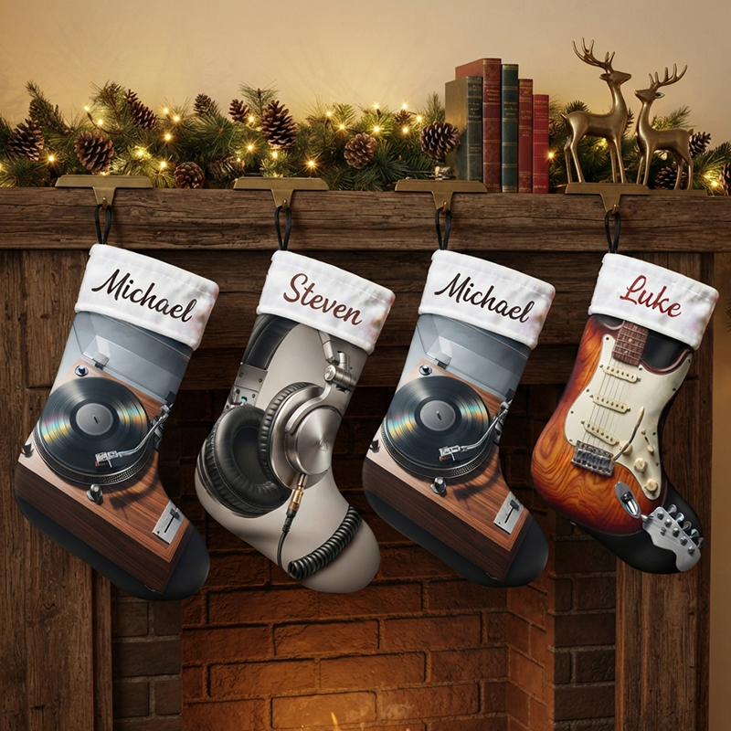 Personalized Music Lover Christmas Hanging Decor Gift for Musician Producer