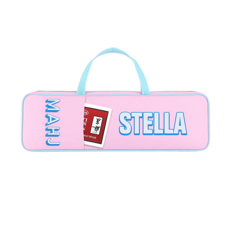 Personalized Mahjong Rack Bag for Mahjong Game Storage Mah Jong Tile Bags with Zipper for Tiles and Pushers Rack Storage Carrying Bags Gifts Accessories