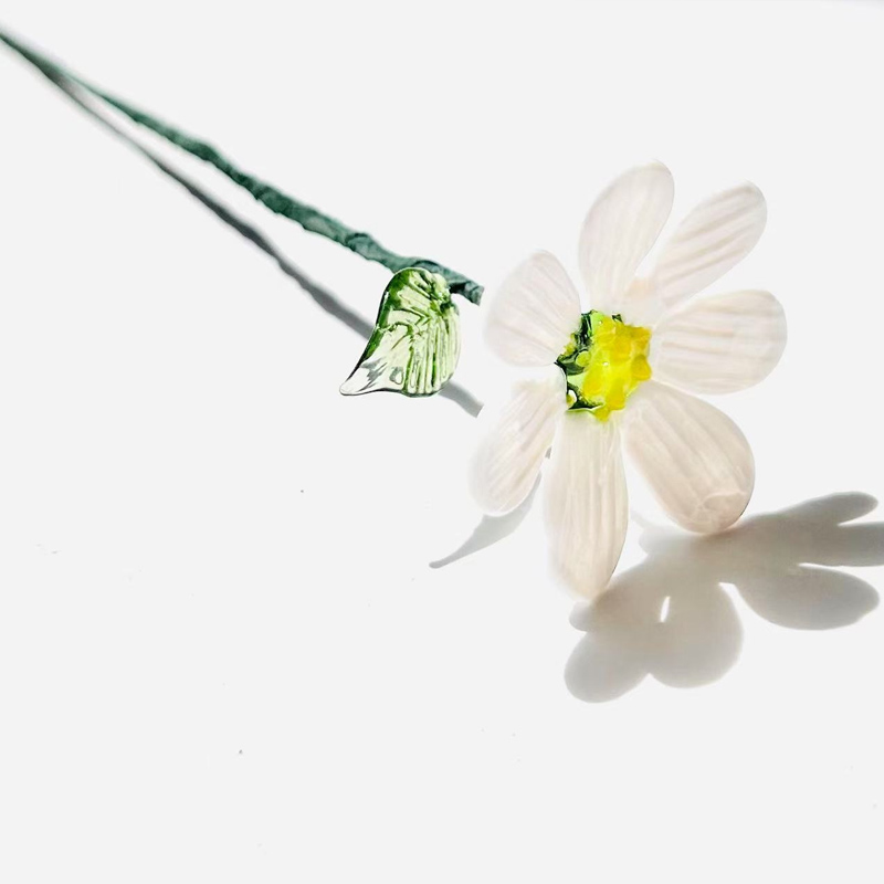 Personalized Glass Birthday Flowers Mother's Day Gifts Handcrafted Birth Flowers