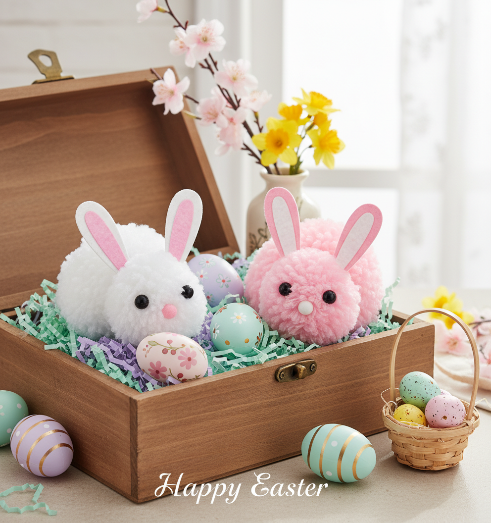 Personalized Build a Bunny Craft Kit Felt Easter Bunny DIY Set Spring Basket Stuffer for Kids Classroom Party Favors