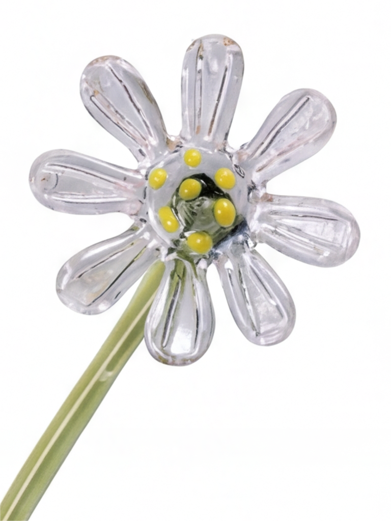 Personalized Glass Birth Month Flower Birth Flower Gift Hand Blown Spring Flower Glass Flower Bouquet Valentine's Day Gift For Her Home Decor-1