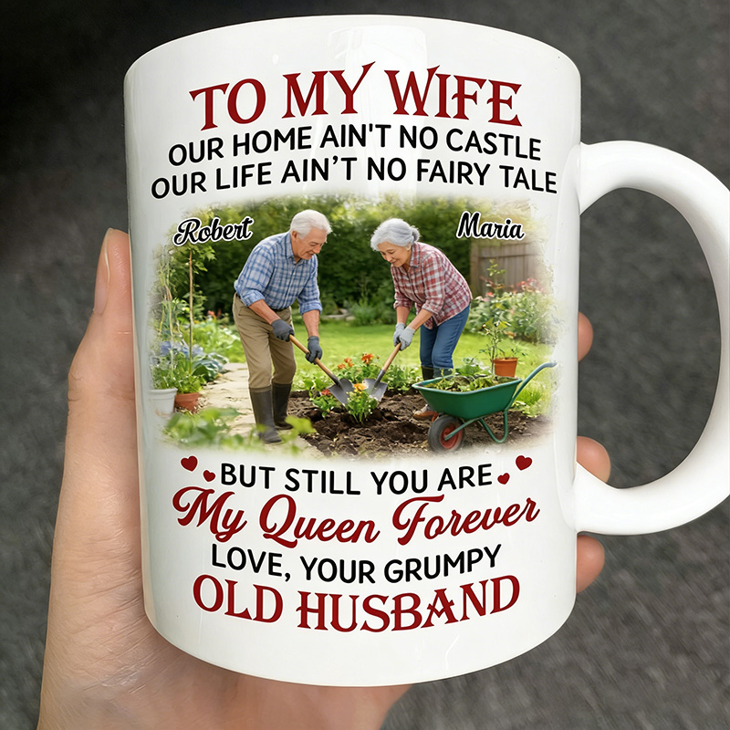 Personalized To My Wife Mug Custom Mug for Wife with Couple Name Anniversary Gift for Her