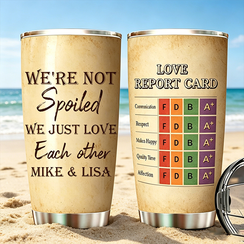 Personalized Couples Rating form Tumbler Custom Name Couple Tumbler Anniversary Gift for Him Her