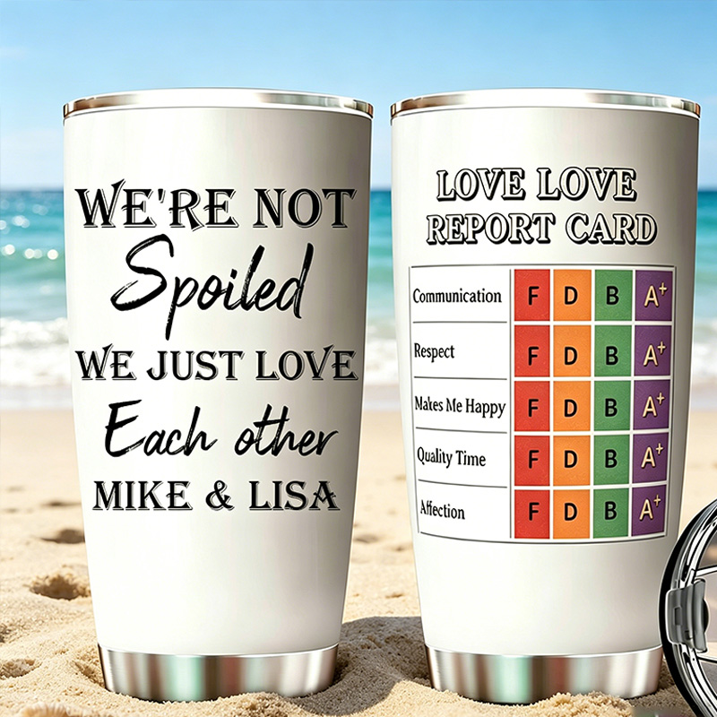 Personalized  Rating form Couples Tumbler Custom Name Couple Tumbler Anniversary Gift for Him Her