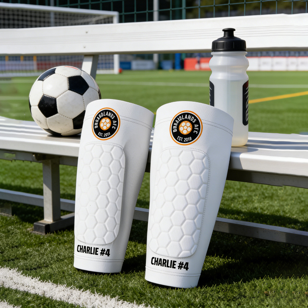 Personalized Padded Shin Pads – Custom Protection for Every Player All‑Sport Protective Gear with Your Name & Number
