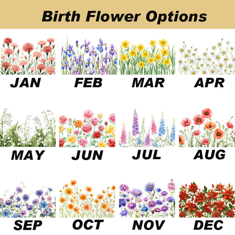 Personalized Birth Flower This Grandma's Mom's Garden Belongs Custom Stained Glass Window Hanging Suncatcher with Kids Mother's Day Gift